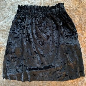 Black Velvet Subdued Skirt